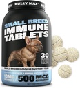 Bully Max Small Breed Dog Immune Support Tablets - Chewable Dog Multivitamin Immunity Booster Supplement Tabs for Puppy & Adult Dogs - Pet Vitamins with Astaxanthin, Colostrum, Turmeric - 30 Tablets