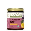 Banyan Botanicals Organic Elderberry Honey – With Sambucus, Amla & Marshmallow ­­– Elderberry Immune Support for Kids & Adults* – 8.25 Oz – Raw, Unfiltered, Pollinator-Friendly, Sustainably Sourced