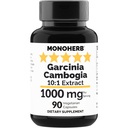 Garcinia Cambogia 1000 mg - 90 Veg Capsules - High Potency 10:1 Extract