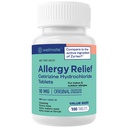 WELMATE Cetirizine HCl 10mg Tablets, 100 Count - 24 Hour Non Drowsy Allergy Relief - Sneezing, Runny Nose, Itchy Watery Eyes - Indoor & Outdoor Antihistamine - Vegetarian, Gluten Free