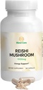 Organic Reishi Mushroom Extract Capsules - Improve Sleep, Anti-Fatigue, Cardiovascular Health, Immune Support, Stress Relief, Vegan - Non-GMO