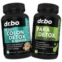 DR. BO Colon Cleanser Detox & Intestinal Supplement - 15 Day Colon Cleanse Pills with Ginger, Wormwood, Black Walnut, Cloves Complex - Bowel Movement Supplements for Stomach Bloating Gut Loss Support