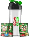 Psycho Pharma Edge of Insanity Pre Workout – Strongest High Stim Powder for Intense Pumps, Strength, Energy & Focus – 3 Sample Flavors + Free Shaker Cup (Jungle Juice, Blue Lemonade, Strawberry)