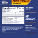 Osteo Bi-Flex Triple Strength(5) with Vitamin D Glucosamine Chondroitin Joint Health Supplement, Coated Tablets, 80 Count (Pack of 2)