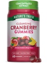 Nature's Truth Cranberry Gummies | 60 Count | Vegan, Non-GMO & Gluten Free Supplement | Supports Urinary Tract Health | Cranberry Mango Flavor