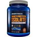 BodyTech Whey Protein Isolate Powder - 25g Protein per Serving with BCAAs - Fast-Absorbing for Muscle Growth & Recovery - Rich Chocolate (1.5 lb, 21 Servings)