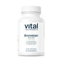 Vital Nutrients Bromelain 2400 GDU - Vegan Bromelain Supplement to Support Protein Digestion* - Digestive Enzyme from Pineapple - Gluten, Dairy, Soy Free - Non-GMO - 60 Capsules