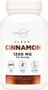 Type Zero Ceylon Cinnamon Capsules (1200mg | 120 Capsules) - Natural, Non-GMO, Gluten Free, Organic Cinnamon Bark Supplement