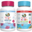 MaryRuth Organics Multivitamin (Strawberry) and Magnesium Calm Gummies (Hibiscus) for Kids | Clean Label Project Verified® | Vitamins for Overall Wellness and Sleep| Vegan, Non-GMO, Gluten Free