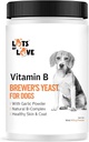 Brewer's Yeast Powder for Dogs - Garlic Flavoring, Vitamin B, Natural B-Complex, Niacin & Healthy Skin & Coat (1 Pound)