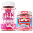 Nextdia Butyrate Gummies + Iron Bisglycinate 26mg Filled Gummies