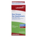 Leader Ear Drops for Swimmers, Dries Water in Ears, Isopropyl Alcohol 95%, All Ages, Compare to Swim-Ear, 1 fl oz