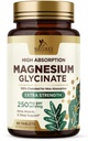 Magnesium Glycinate 250mg Per Serving - 100% Chelated Magnesium Supplement - High Absorption Mag Glycinate Supports Sleep, Heart Health, Bone, & Muscles - Gluten Free, Vegan, USA Bottled - 60 Tablets