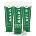 Biofreeze Pain Relief Gel, Colorless Menthol Gel, 4 FL OZ Tube (3 Pack)