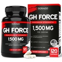 HGH Supplements for Men & Women (120 Count) 1500mg Support Muscle Growth & Healthy Levels of Human Growth Hormone - Promote Healthy Muscle & Recovery For Men Post Workout Supplement - USA Made