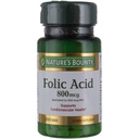 Nature's Bounty Folic Acid Supplement, Supports Cardiovascular Health, 800mcg, Multi, No Flavour,750 Count, Pack of 3