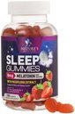 Sleep Gummies - 8mg Melatonin Per Serving - With Passiflora Extract for Restful Sleep - Fast Acting Melatonin Sleep Gummy Supplement for Adults, Vegan, Non-GMO, Tasty Strawberry Flavor - 120 Gummies