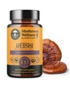 Herb Pharm Mushroom Wellness Reishi Mushroom Capsules, with Organic Red Reishi for Immune Support, Traditional Nervous System Support & Cardiovascular Health, 90 Vegan Capsules*