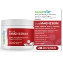 NatureCity TrueMagnesium Highly Absorbable Chelated Magnesium Bisglycinate Powder Drink Mix (60 Servings) - Magnesium Supplement for Sleep and to Support Bone Health & Muscles