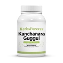 Herbsforever Kanchnara Guggul -Thyriods Balancing & Glandluar Lymphatic Health, Syst & Fiborid Care with Triphala & Trikatu & 4 Ayurvedic Herbs Extract | Traditional Authentic,90 Veg Capsules 800mg