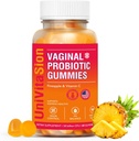 UniVitaSion Vaginal Probiotics Gummies for Women, 50 Billion CFUs - PH Balance, Vaginal odor, Vaginal Flora, Yeast Infection Treatment for Women, Vitamin C for Immune health, Hawaiian Pineapple Flavor