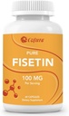 Fisetin Supplements, 100mg of Natural Bioactive Flavonoid, Genuine 98% Pure, Aging Support, Non-GMO, Gluten-Free, 60 Capsules, 60 Servings