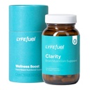 LyfeFuel Nootropic Mushroom Supplement for Clarity & Focus - Caffeine Free Organic Herb Complex - Lion’s Mane, Cordyceps, Bacopa, Gotu Kola - Turmeric Infused Alpha Brain Support - 60 Veggie Capsules