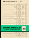 Medication and Supplement Log Book: Simple Weekly Logbook | Plan and Track Your Intake | Large