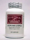 Ecological Formulas - Hypomultiple without Cu/Iron 120 caps