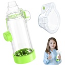 Soft Silicone Inhaler Spacers for Adults and Kids - Fun and Colorful Nessi OTC Spacer (Kids-Green)