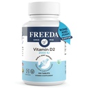 FREEDA Vitamin D2 2000 IU – Vegan Vitamin D for Bone Strength & Immune Support – Vegan Ergocalciferol D2 Supplement – 100 Tiny Tablets