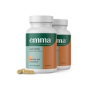 Emma Gut Health Relief Supplement, Doctor Endorsed Formula for Women & Men, Leaky Gut & Digestive Support for Constipation, Bloating & Gas Relief with Berberine, Resveratrol, Quercetin, 60 Caps,2-Pack