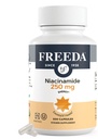 Freeda Niacinamide - Vitamin B3 Niacinamide 250 mg - Vegetarian No Flush Niacin Formula - B3 Vitamins Niacinamide Supplement - Niacin Flush Free Niacin Supplement Vitamin B3 Nicotinamide, 500 Capsules