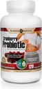 BIOACTIVE NUTRIENTS Cranberry Probiotics with Prebiotics, 120 Capsules - 7 Strains, 6 Billion CFU's