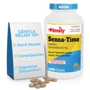 Timely Senna Time Laxative - 1000 Count Tablets - Natural Vegetable Based Laxatives for Constipation Relief, Gentle Overnight Relief and Stool Softener