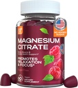 Adult Magnesium Gummy Supplements - 180 Mg for Nerve, Muscle, and Cardiovascular Health, Promotes Restful Sleep - 60 Count