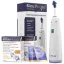 SinuPulse Traveler with 90 Sinuair Packets - Cordless Pulsating Nasal Irrigation Sinus Rinse System, Space Saving Cleaner & Relief Machine for Travel, More Effective than Neti Pot or Nose Spray Bottle