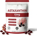 Astaxanthin 12mg, Natural Microalgae Source, Natural Antioxidant Supplement for Eye, Immune, Joint, Skin Health,4 Month Supply 120 Softgels