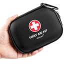 Mini First Aid Kit - 120 Piece Small Waterproof Hard Shell Medical Kit