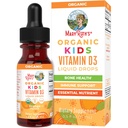 MARYRUTH'S USDA Organic Vitamin D3 Liquid Drops for Kids | 640 IU Vitamin D3 Per Serving | Kids Immune Support & Bone Health Supplement | Formulated for Ages 4-13 | 0.5oz | 30 Servings