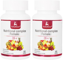 One Daily Tablet Multivitamin for Women - Complete Multimineral with Vitamin A, C, D, E and B-Complex, Zinc & More for Women's Immunity, Hair, Skin & Nails, Digestion + Vegetarian - 2 Bottles
