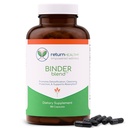 Binder Blend - Toxin Binder Supplement, Detox Capsules for a Healthy Gut - 180 Capsules - 90 Servings - 960mg Activated Charcoal & 480mg Organic Chlorella - Bloating Relief - Bentonite Clay