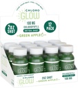 Chloroglow Chlorophyll Shots – Organic Plant-Based Green Apple Drink for Immune Support & Body Cleanse – Natural Supplement (12 Pack)