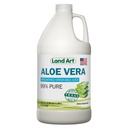 Land Art - Pure Aloe Vera Juice Unflavored – Cold-Processed - 99.7% Organic Aloe Vera Inner Fillet from Fresh Texas Leaves – Digestive Health, Detox and Natural Wellness – 64 fl oz