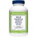The Vitamin Shoppe Milk Thistle 300 MG - Liver Health Support, Detoxification & Antioxidant Protection (200 Capsules)