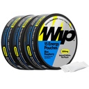 Wip Energy Pouches, Sugar Free Blend with 200 MG Natural Caffeine, B Vitamins, Minerals & L Theanine for Energy Support, Pre Workout for Active Lifestyles, Blue Raspberry, 3 Cans, 15 Pouches per can