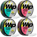 Wip Energy Pouches, Sugar Free Blend of 200 MG Natural Caffeine, B Vitamins & L Theanine, Pre Workout for Active Lifestyles, Mint and Fruit Punch, 4 Cans, 15 Pouches Each