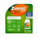 Zyrtec 24 Hour Allergy Relief Tablets, Indoor & Outdoor Allergy Medicine for Adults with 5 mg Cetirizine Hydrochloride, Relief of Runny Nose, Sneezing, Itchy Eyes, Plus Dust, Mold & Pet Dander, 35 ct