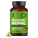 Berberine Nopal Supplement – Dual-Action Blood Sugar & Metabolic Support with Dihydroberberine (GlucoVantage®) & Nopal (Prickly Pear) – Ceylon Cinnamon, Gurmar (Gymnema) & Chromium – 90 Capsules