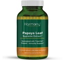 Harmony Nutraceuticals Papaya Leaf Supreme Extract Highest Potency Maximum Bioactivity Organic Dr. Gumman's Clinical Grade 120 Vegan Capsules Synergized with Triperine